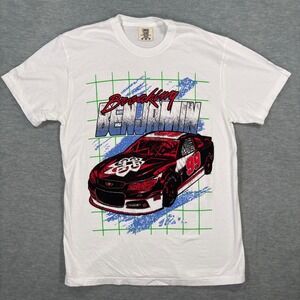 Comfort Colors Breaking Benjamin Racing Graphic T-Shirt White Mens Medium 99